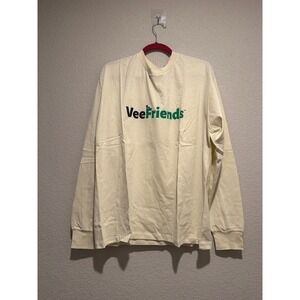 VeeFriends Long Sleeve T-Shirt Crew Neck Graphic Menswear Casual Top‎ Sz M 1970